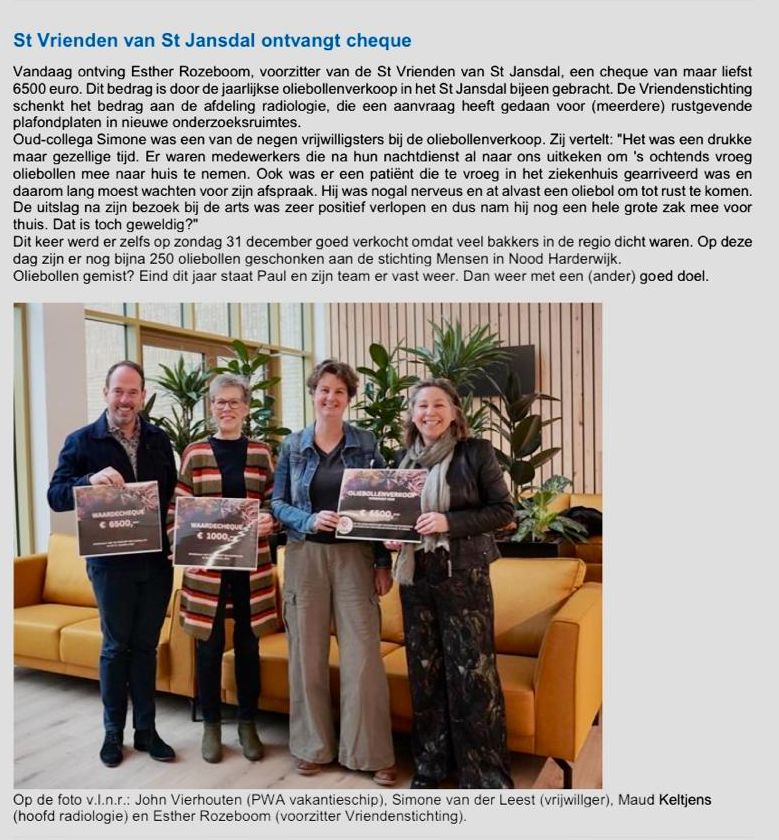 Cheques Goede Doelen 2023